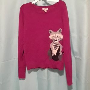 Double sided raccoon sweater